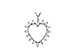 A060-93809: HEART PENDANT .23 TW