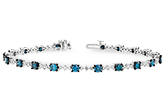 A242-78309: BRACELET 3.00 BLUE DIA 4.05 TW