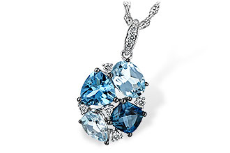 A243-64645: NECK 2.60 BLUE TOPAZ 2.70 TGW