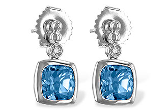 A243-68309: EARR 1.76 BLUE TOPAZ 1.80 TGW