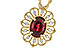 A328-21090: NECK .80 GARNET .92 TGW (7x5MM GAR)