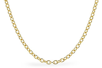 A328-24672: CABLE CHAIN (20IN, 1.3MM, 14KT, LOBSTER CLASP)