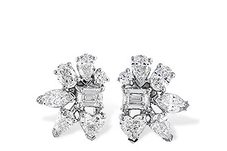A328-24690: EARRINGS .90 TW FANCY CUT DIAS