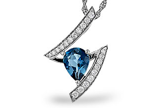 A329-10127: NECK 1.04 LONDON BLUE TOPAZ 1.23 TGW (8x6MM)