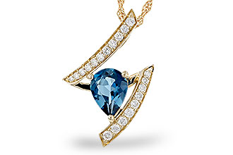 A329-10127: NECK 1.04 LONDON BLUE TOPAZ 1.23 TGW (8x6MM)