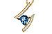 A329-10127: NECK 1.04 LONDON BLUE TOPAZ 1.23 TGW (8x6MM)