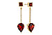 A329-11018: EARRINGS 2.70 TW GARNET 2.77 TGW