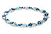 A329-11063: BRACELET 12.20 BLUE TOPAZ 12.50 TGW (7")
