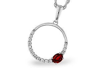 A329-11927: NECKLACE .26 RUBY .41 TGW