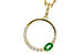 A329-11936: NECKLACE .19 EMERALD .34 TGW