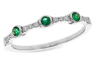 A329-11954: LDS WED RG .11 EMERALD .20 TGW