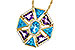 A329-12863: NECKLACE 4.47 SEMI-PREC (BT & AMY) 4.65 TGW
