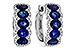 A329-16463: EARRINGS 2.32 TW SAPPHIRE 2.57 TGW