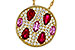 A329-17381: NECK 1.42 TW PRECIOUS (RUBY & PINK SAPP) 1.82 TGW