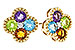 A329-17409: EARRINGS 1.88 SEMI-PREC (AMY,BT,CIT,PER) 1.93 TGW