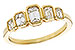 A329-17427: LDS DIA WED RG .90 TW EMERALD CUTS