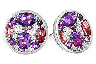 A329-17454: EARR .82 TW SEMI-PRECIOUS (P.TOUR, AMY) .98 TGW