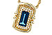 A330-00136: NECK .84 LONDON BLUE TOPAZ .96 TGW (8x4MM LBT)