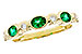 A330-00163: LDS WED RG .43 EMERALD .56 TGW