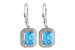 B241-84645: EARR 2.20 BLUE TOPAZ 2.36 TGW