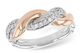 B242-77445: LDS WED RG .30 TW (ROSE & WG)