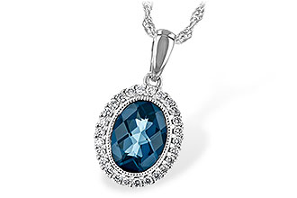 B243-64654: NECK 1.28 LONDON BLUE TOPAZ 1.41 TGW