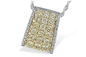 B243-65590: NECK .95 YELLOW DIAS 1.09 TW
