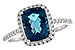 B243-71990: LDS RG 2.42 LONDON BLUE TOPAZ 2.62 TGW