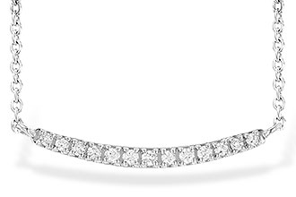 B244-60136: NECKLACE .10 TW (13 STONES)