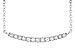 B244-60136: NECKLACE .10 TW (13 STONES)