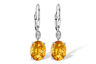 B244-62827: EARR 3.20 TW CITRINE 3.25 TGW (9x7MM CIT)