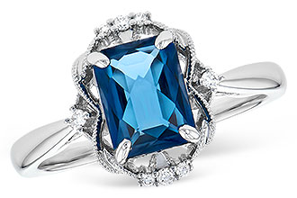 B327-30127: LDS RG 1.70 LONDON BLUE TOPAZ 1.76 TGW