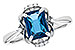 B327-30127: LDS RG 1.70 LONDON BLUE TOPAZ 1.76 TGW