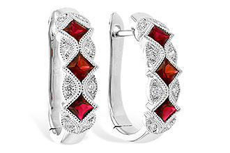 B327-32881: EARR .75 RUBY .87 TGW