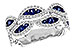 B328-26536: LDS WED RG .81 TW SAPP 1.22 TGW