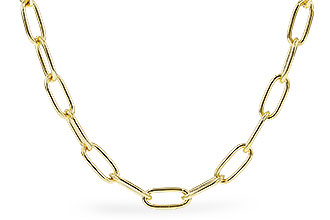 B329-09190: PAPERCLIP SM (7IN, 2.40MM, 14KT, LOBSTER CLASP)