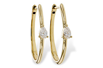 B329-11045: EARRINGS .45 TW PEAR DIAMONDS
