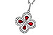 B329-11054: NECKLACE .68 RUBY TW .96 TGW