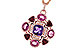 B329-11918: NECKLACE 2.76 SEMI-PREC (AM,GT,PT) 2.82 TGW