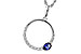 B329-11927: NECKLACE .28 SAPPHIRE .43 TGW
