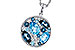 B329-12854: NECKLACE 2.31 TW BLUE TOPAZ 2.48 TGW