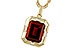 B329-12881: NECKLACE 3.65 GARNET 3.82 TGW (10x8MM GAR)