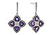 B329-13736: EARRINGS 1.41 AMETHYST 1.50 TGW
