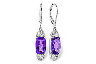 B329-13818: EARR 3.20 TW AMETHYST 3.36 TGW