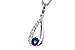 B329-14645: NECKLACE .38 SAPP .54 TGW (5x4 SAPP)