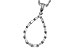 B329-14663: NECKLACE .27 BAG .28 TW