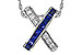 B329-17399: NECKLACE .60 TW SAPPHIRE .77 TGW
