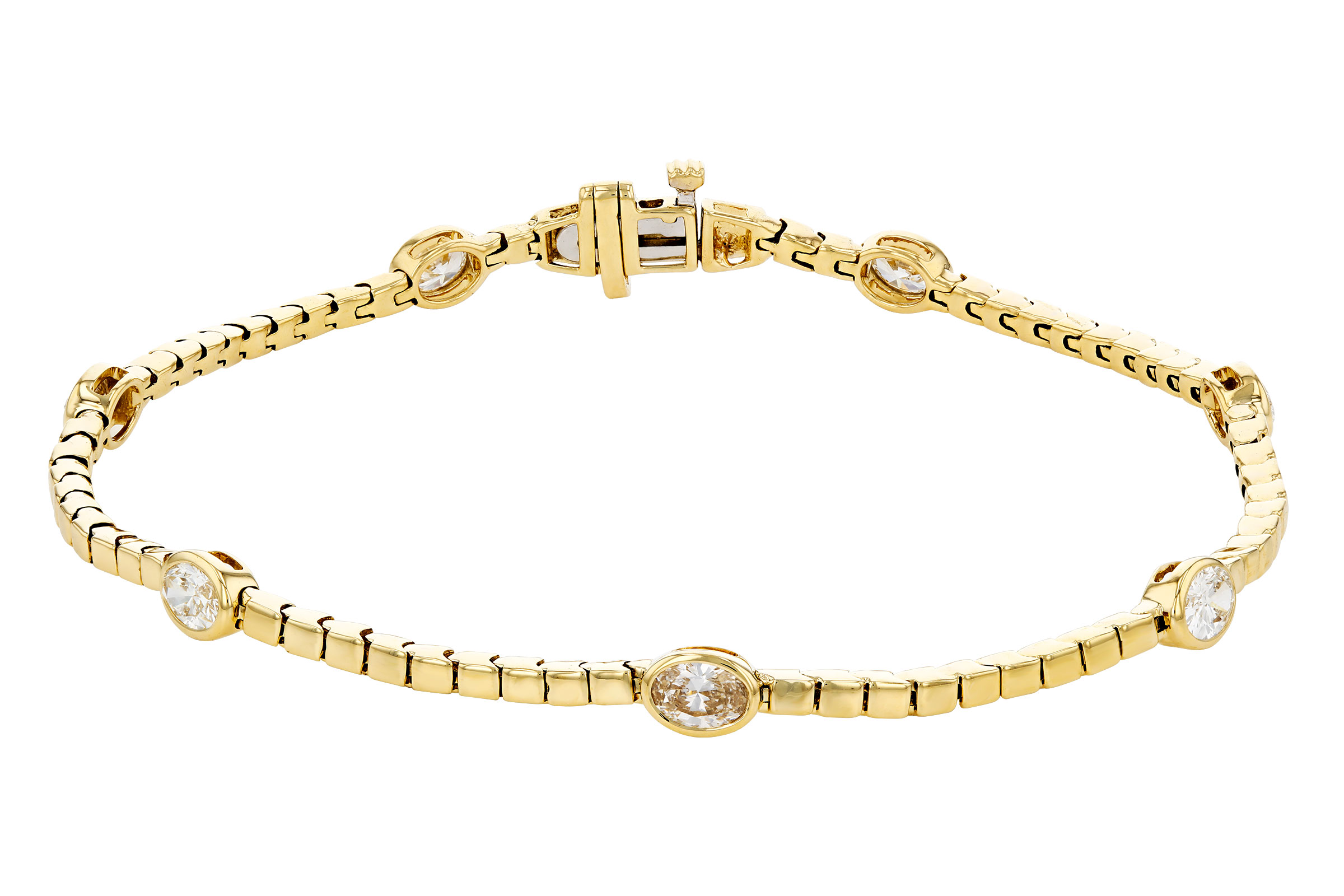 B330-01972: BRACELET 1.30 TW OVAL DIA (7")