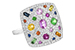 C054-59272: LDS DIA & COLOR RG .38 DIA 1.37 TGW