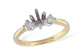 C060-02836: LDS SEMI DIA RING .14 TW